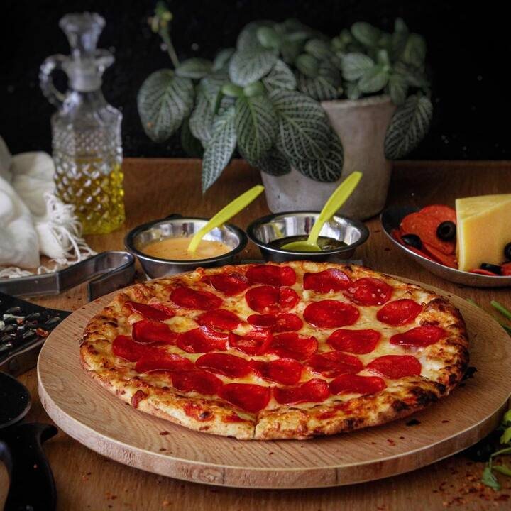 Pizza de pepperoni de La Santa Pizza